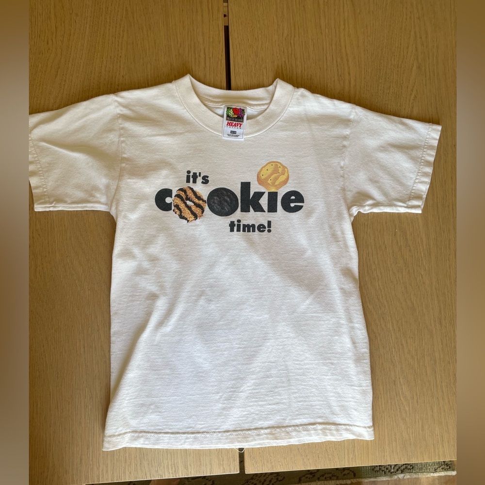 Girl Scout tshirt “it’s cookie time”.